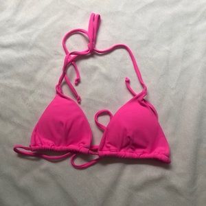 pink bikini top